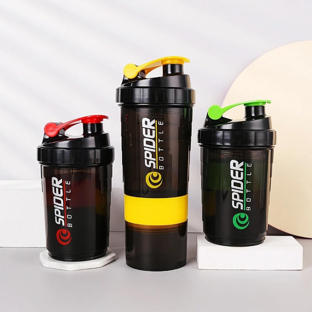 Whey Protein Isolate - 3 Layers Shaker Protein Bottle Powder