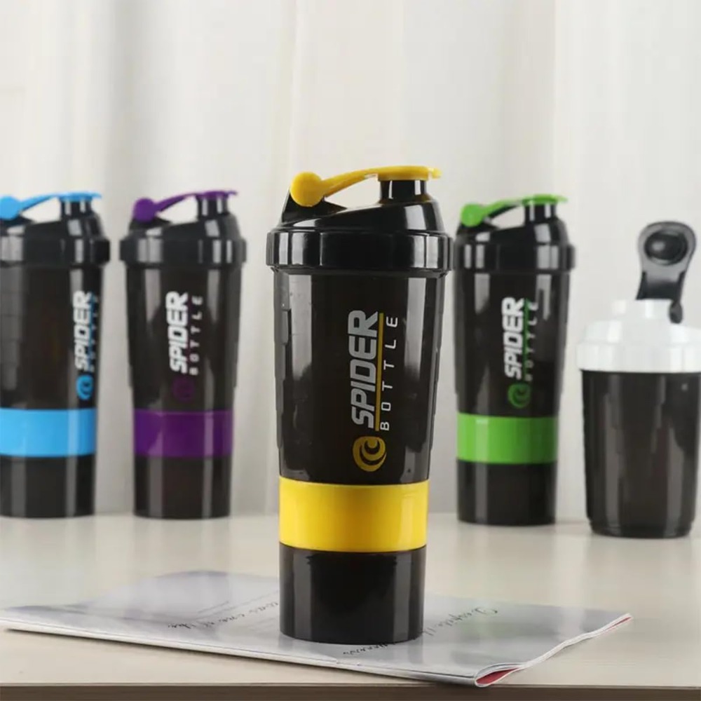 3 Layers Shaker Protein Bottle - Whey Protein Isolate ulasan dan harga