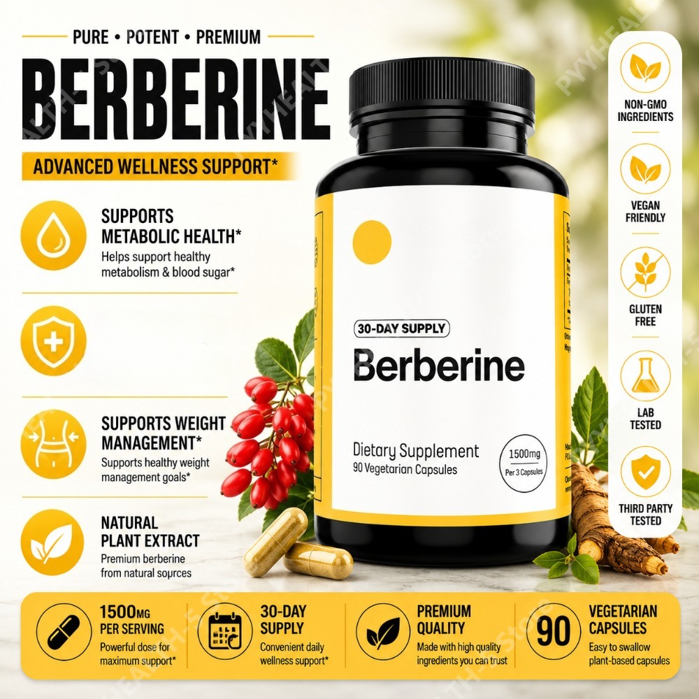 Berberine HCl Supplement 500mg - Berberine Hcl Capsule ulasan dan harga