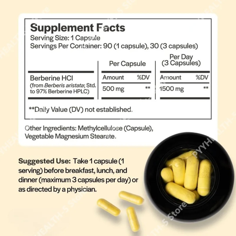 Berberine HCl Supplement 500mg - Berberine Hcl Capsule ulasan dan harga