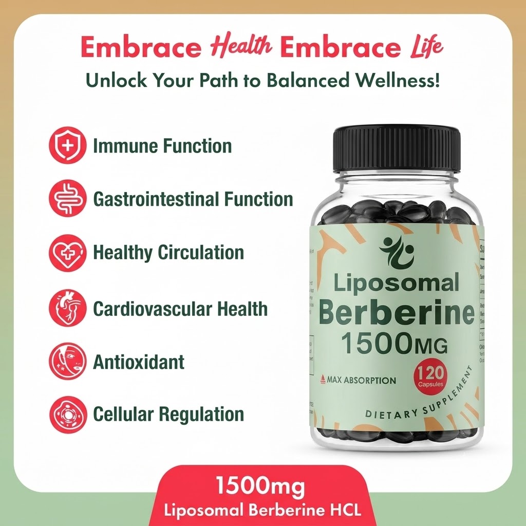 Liposomal Berberine HCL - 1500 - Berberine Hcl Capsule ulasan dan harga