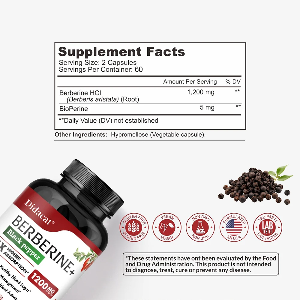 Berberine HCl Supplement - for - Berberine Hcl Capsule ulasan dan harga
