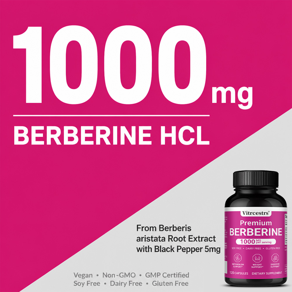 Berberine HCl Supplement 1000m - Berberine Hcl Capsule ulasan dan harga