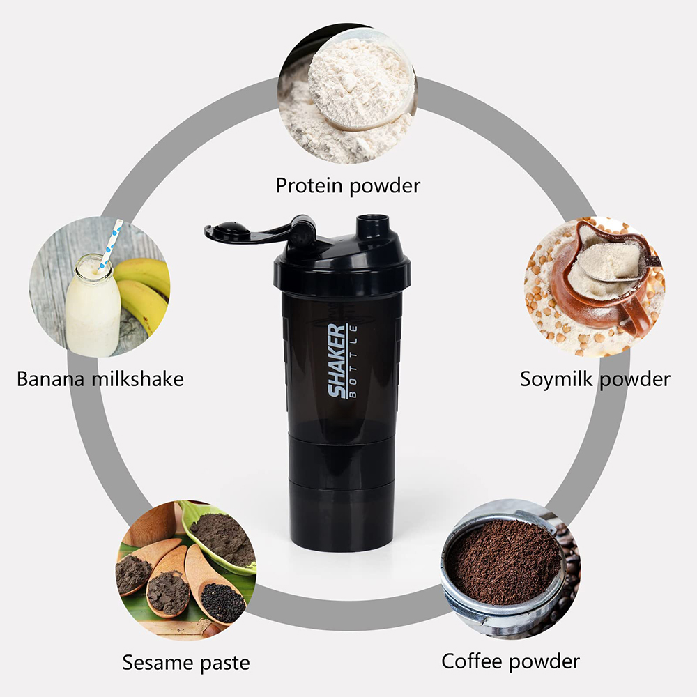 3 Layers Shaker Protein Bottle - Whey Protein Isolate ulasan dan harga