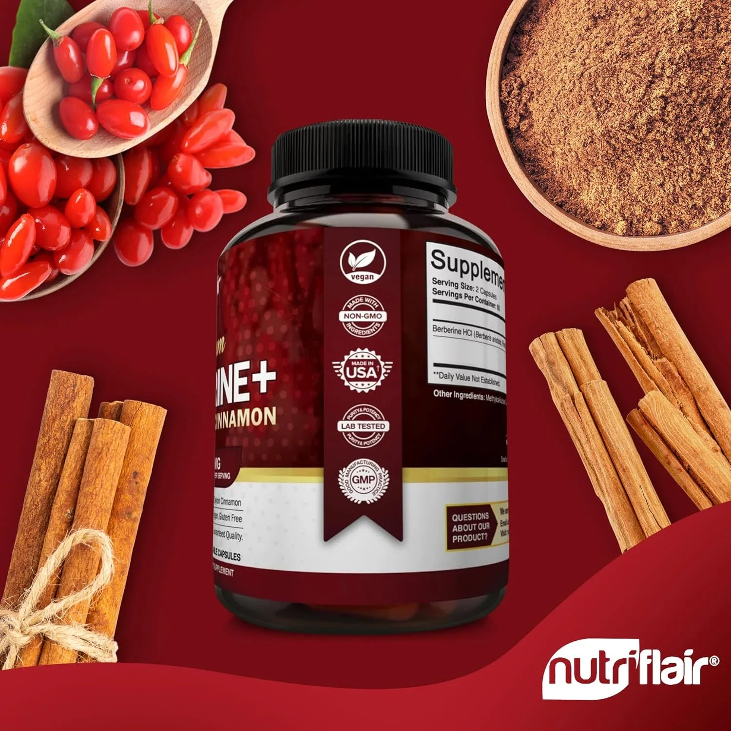 Premium Berberine HCL - Suppor - Berberine Hcl Capsule ulasan dan harga